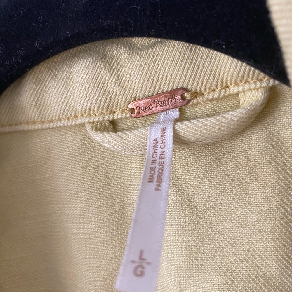 Yellow jean jacket